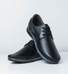 6184 CALZADO HOMBRE EN CUERO NEGRO