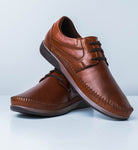 6184 CALZADO HOMBRE EN CUERO MIEL