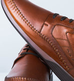 6184 CALZADO HOMBRE EN CUERO MIEL
