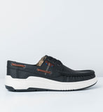 R427 CALZADO TUBULAR HOMBRE EN CUERO NEGRO