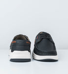 R427 CALZADO TUBULAR HOMBRE EN CUERO NEGRO