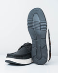 R427 CALZADO TUBULAR HOMBRE EN CUERO NEGRO