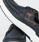 R427 CALZADO TUBULAR HOMBRE EN CUERO NEGRO