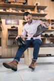 1187 BOTA HOMBRE EN CUERO NEGRO